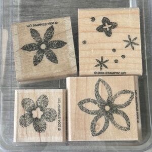 Stampin" Up! Burst Into Bloom Spring Flower Stamps 2004